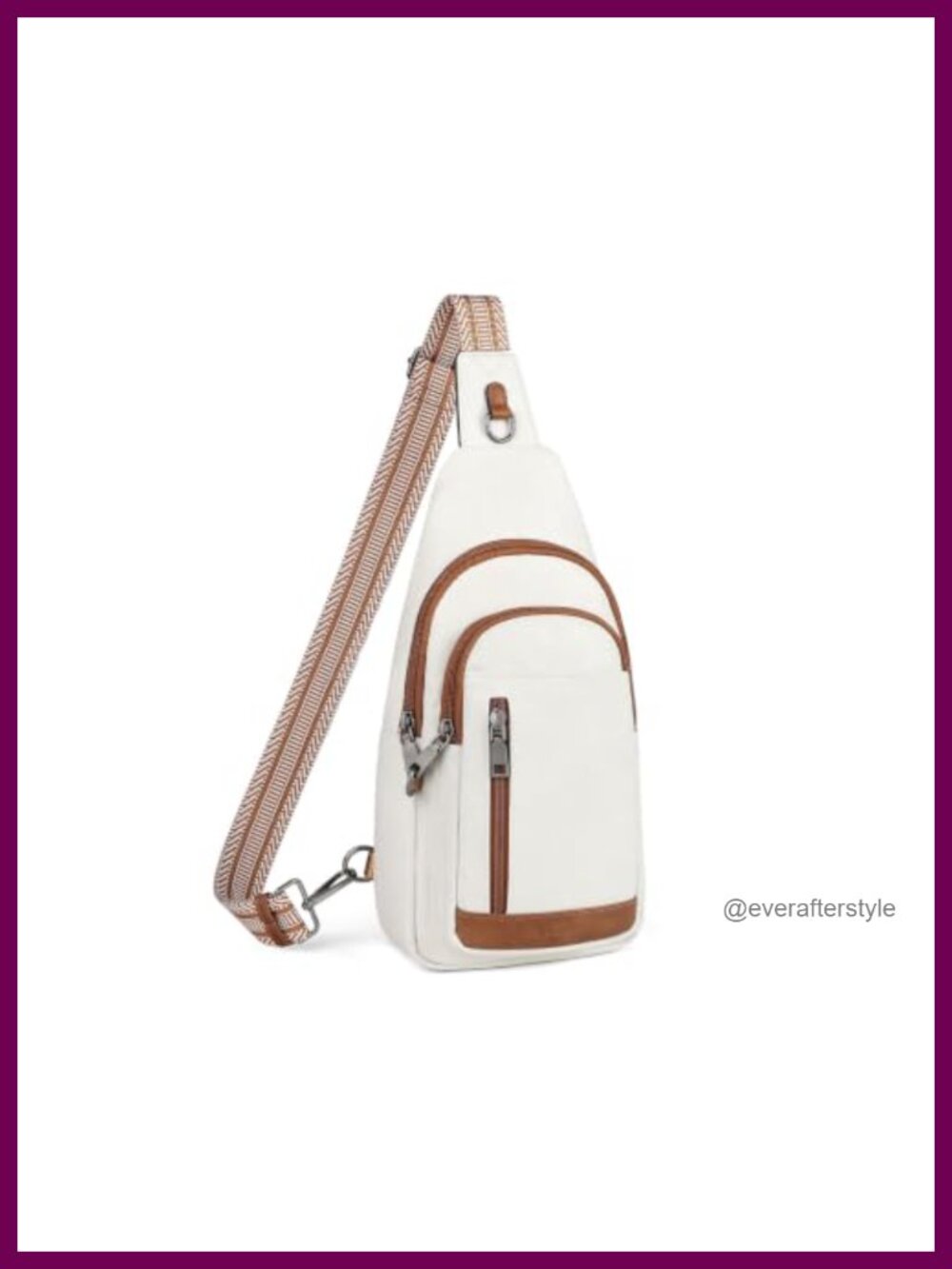 Anti-Theft Crossbody Bag RFID Sling Purse Water-Resistant PU Travel